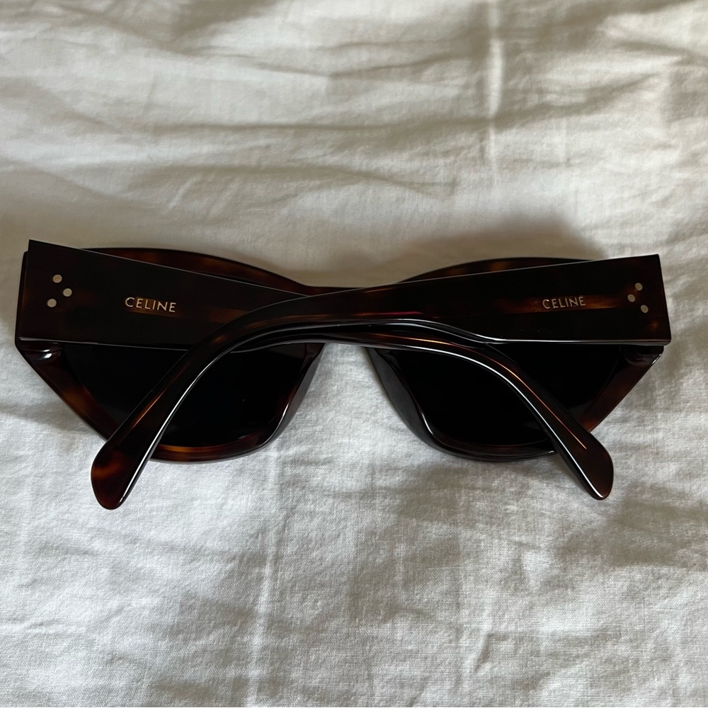 Celine Brown Tortoise Cateye Sunglasses - Picture 2 of 2